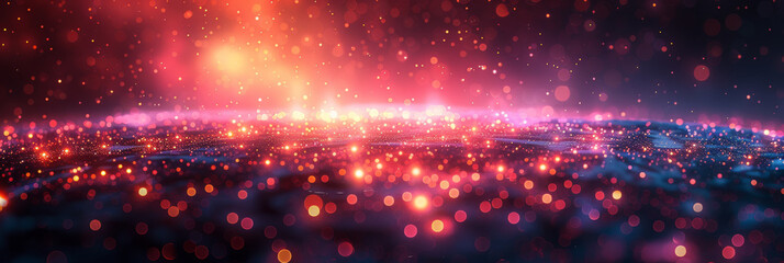 Digital background for tech, AI, neural networks, data, audio, graphics