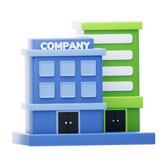 Aufkleber - 3D Company Building
