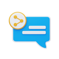 Aufkleber - 3D Effective Communication By Sharing Messages