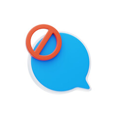Poster - 3D Stop Distractions With Blocked Chats
