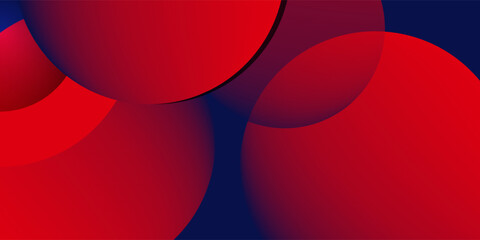 Wall Mural - Minimal geometric background. Modern abstract gradient circle shapes. Futuristic concept.