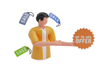 Poster - Discount Offer 3D Illustration
