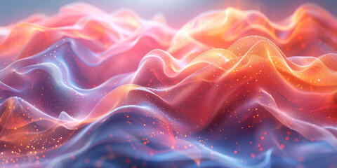 Digital background for tech, AI, neural networks, data, audio, graphics