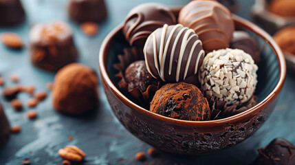 Sticker - chocolate balls with nuts