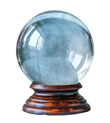 crystal ball on a white background