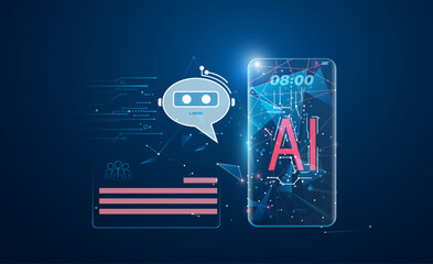 Aufkleber - Chatbot assistant, Ai Artificial Intelligence