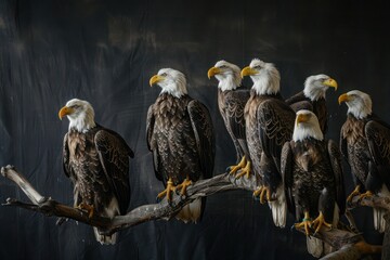 Wall Mural - eagle in the zoo