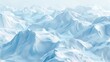 © Bi - 3D rendering of an abstract light white terrain landscape background with white mountains and glaciers Ice Mountain White cold terrain background image