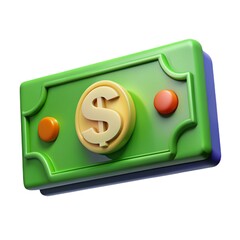 Wall Mural - 3d dollar coin