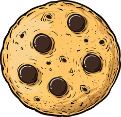 Sticker - Cookie clipart design illustration