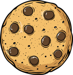 Wall Mural - Cookie clipart design illustration