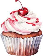 Wall Mural - Cupcake clipart design illustration