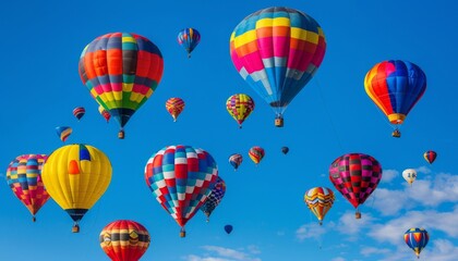 Wall Mural - Marvelous Moments in the Sky: The Hot Air Balloon Fiesta in Albuquerque, New Mexico