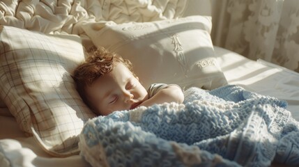 Canvas Print - The sleeping baby boy