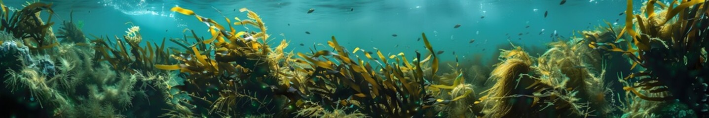 Wall Mural - algae in the sea.