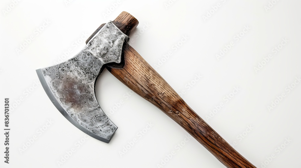 Sharp Axe on White Background for Outdoor Enthusiasts Generative AI ...
