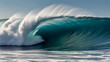 © wowyoung - Colossal waves surge across the boundless ocean, showcasing nature's untamed might.
