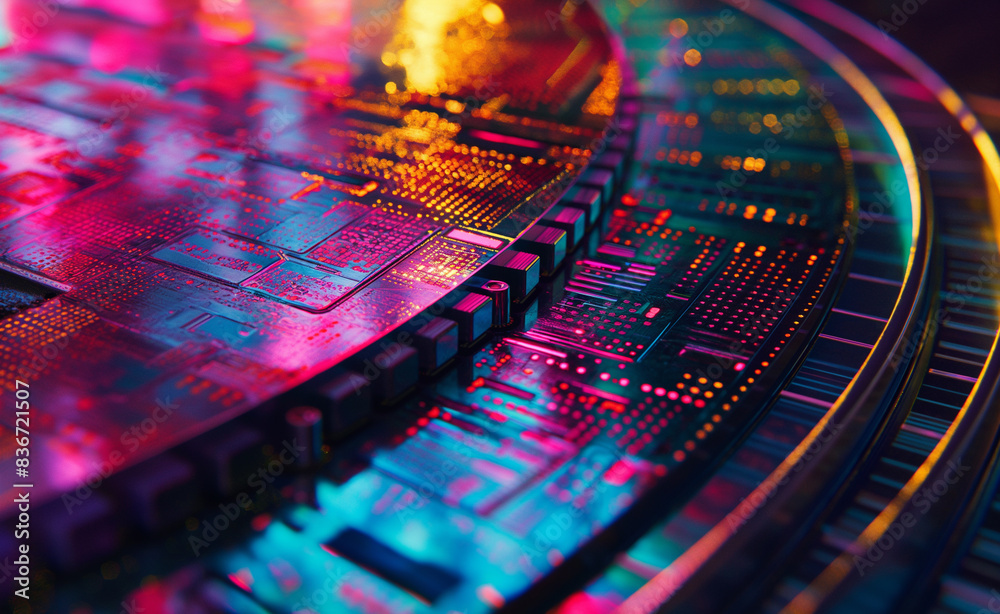Atomic layer deposition process in AI chip production, highlighting the ...