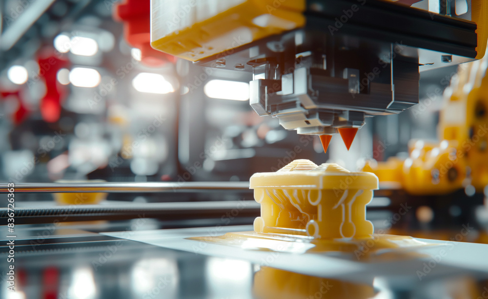 3D printer producing prototypes for electronic gadgets, showing complex ...