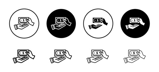 Poster - Borrower icon vector set collection for web