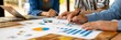 © GMeta - Banner, Businesswoman Leading Financial Review Meeting