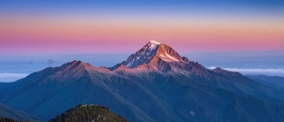 Wall Mural - mountain landscape. view of a mountain