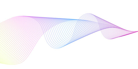 Poster - Purple and green abstract wireframe spiral.