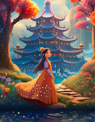 Wall Mural - fairy tale princess