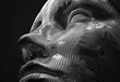 © qorqudlu - This abstract image depicts a digital wireframe model of a human face, perfect for use as a wallpaper or background in a tech-themed best-seller