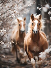 Sticker - horse in winter