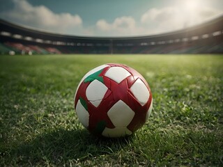 soccer ball on grass