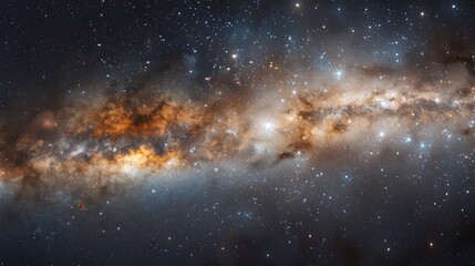 Wall Mural - galaxy with numerous stars