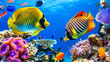 © irina - Coral Reef Fish. Nature background. Coral life.