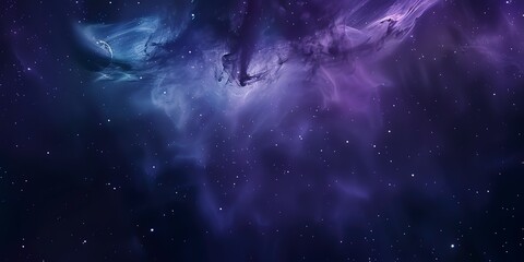Wall Mural - space theme, dark matter, dark theme, hero header background image for software development website,