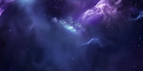 Wall Mural - space theme, dark matter, dark theme, hero header background image for software development website,