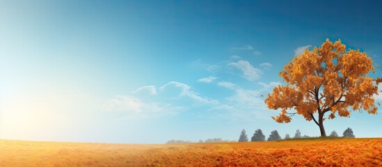 Aufkleber - Background featuring an Indian summer with copy space image.