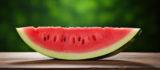 Poster - Watermelon slice placed on a blank white background, presenting a copy space image.