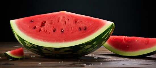 Poster - The fresh watermelon showcased with copy space image.