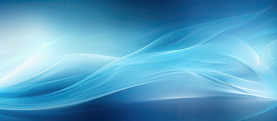 Poster - Abstract background creates an enchanting sensation with a mysterious blue blur, ideal for use as a copy space image.