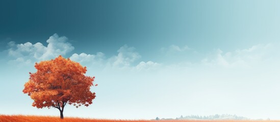 Wall Mural - Background featuring an Indian summer with copy space image.