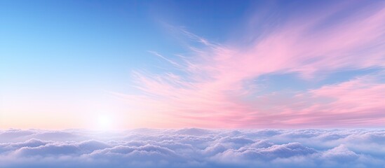Poster - Dawn's sky, offering a tranquil view with soft hues, perfect for a copy space image.