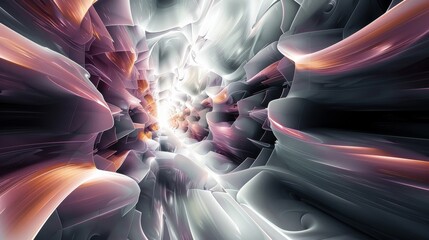 Poster - 3d background abstract, technology abstract background. Generative AI.