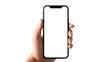 © PNG AI - Hand holding smartphone isolated on transparent background Remove, Clipping Path