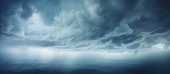 Aufkleber - Soft focus storm clouds create a dramatic atmosphere in the image, leaving room for additional elements or text within the copy space image.
