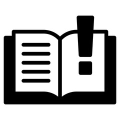 Sticker - handbook, guide book icon