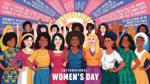 International Women's Day (Illustration-typography)