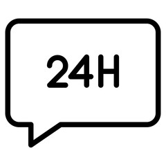Wall Mural - 24 Hours chat support