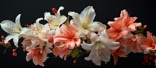 Aufkleber - Close up of artificial flower bouquet. Creative banner. Copyspace image