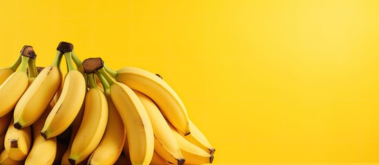 Aufkleber - the bananas close up. Creative banner. Copyspace image