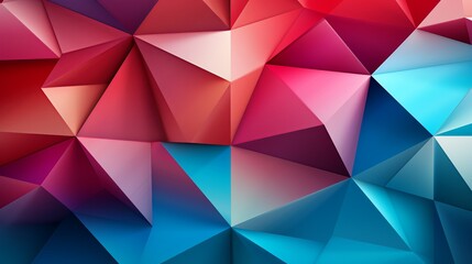 A series of overlapping triangles and polygons, arranged in a repeating pattern to create a dynamic and visually engaging abstract design with a sense of depth and dimension. Minimal and Simple,